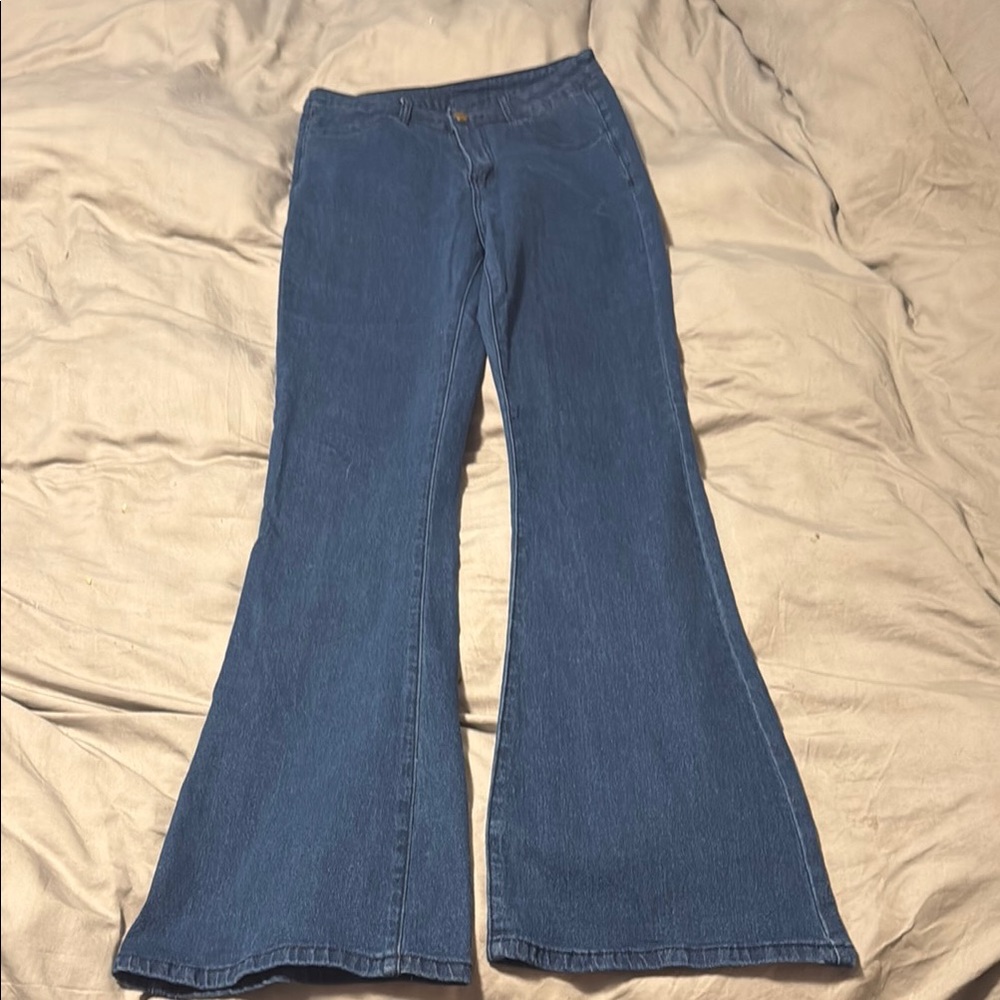 Women's Blue Flared Jeans